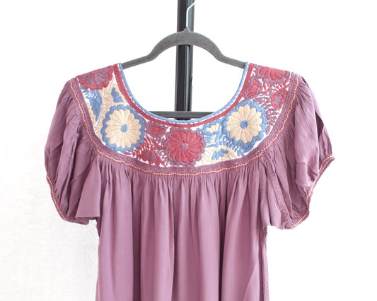 Blusa Aguacatenango Lavanda Azul Unitalla