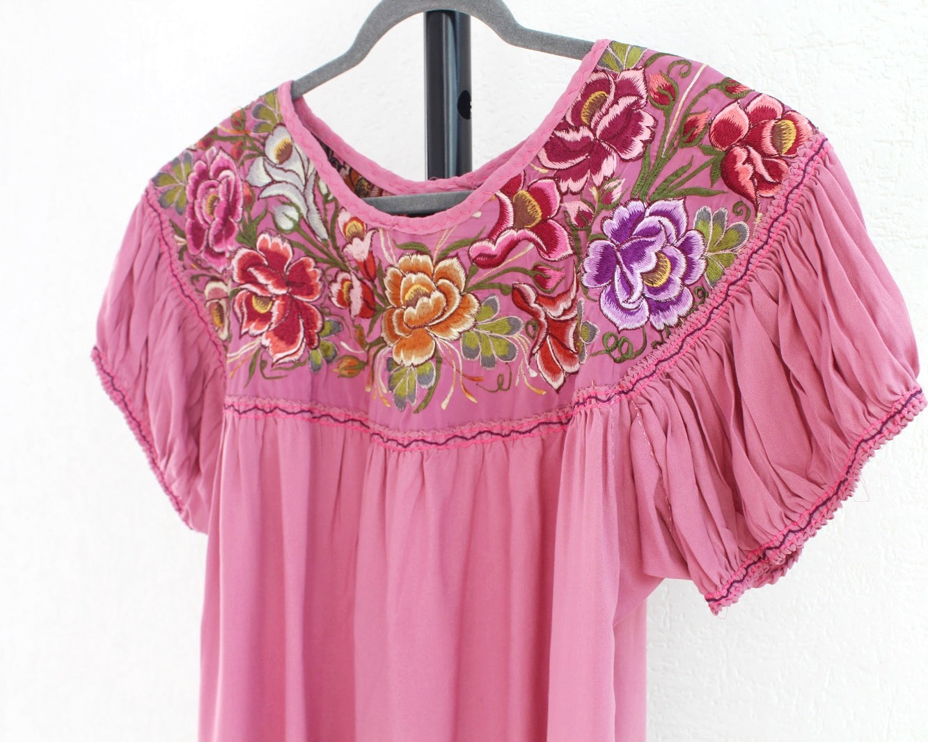 Blusa Abigail Flores Rosa Palo XL - XXL