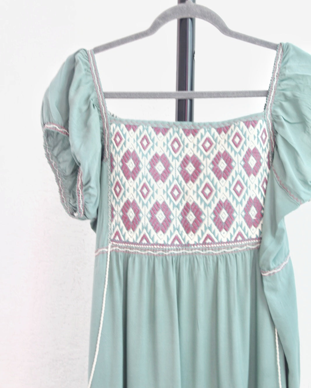 Vestido Gloria Menta Blanco Vino S M L