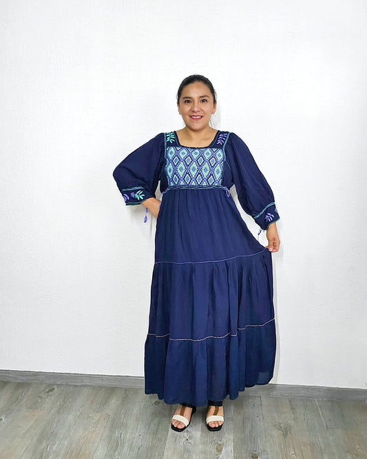 Vestido Elena Azul Marino Unitalla