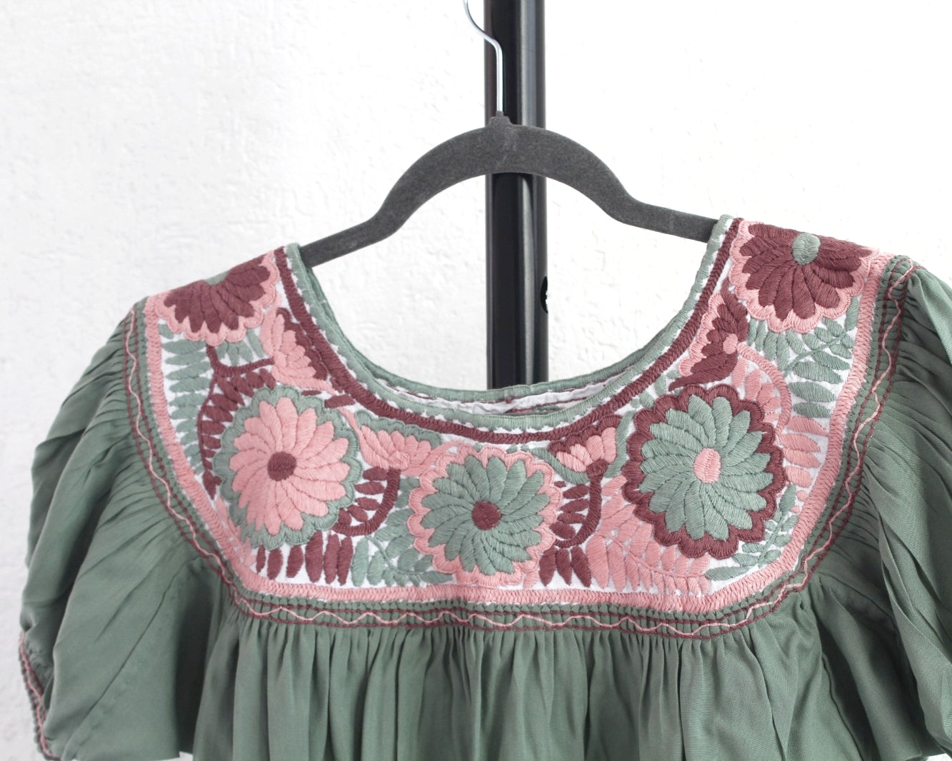 Blusa Aguacatenango Menta Rosa Vino