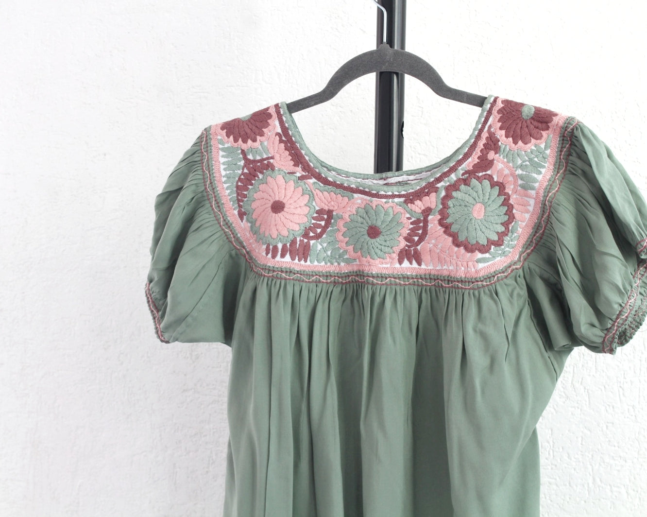 Blusa Aguacatenango Menta Rosa Vino