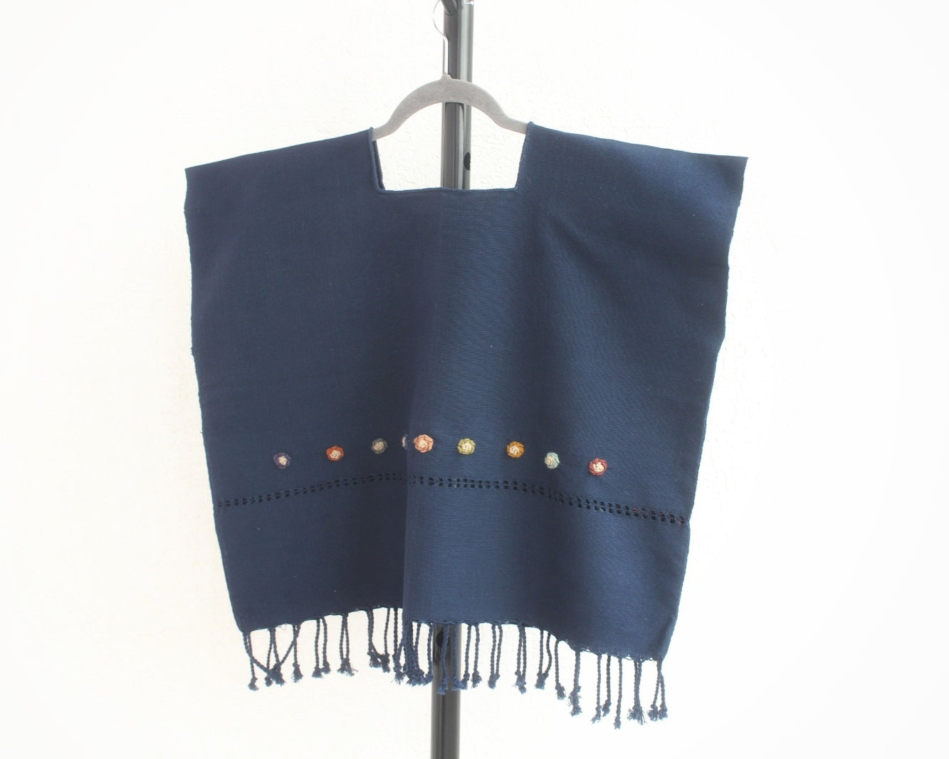 Top Florecitas Azul Marino