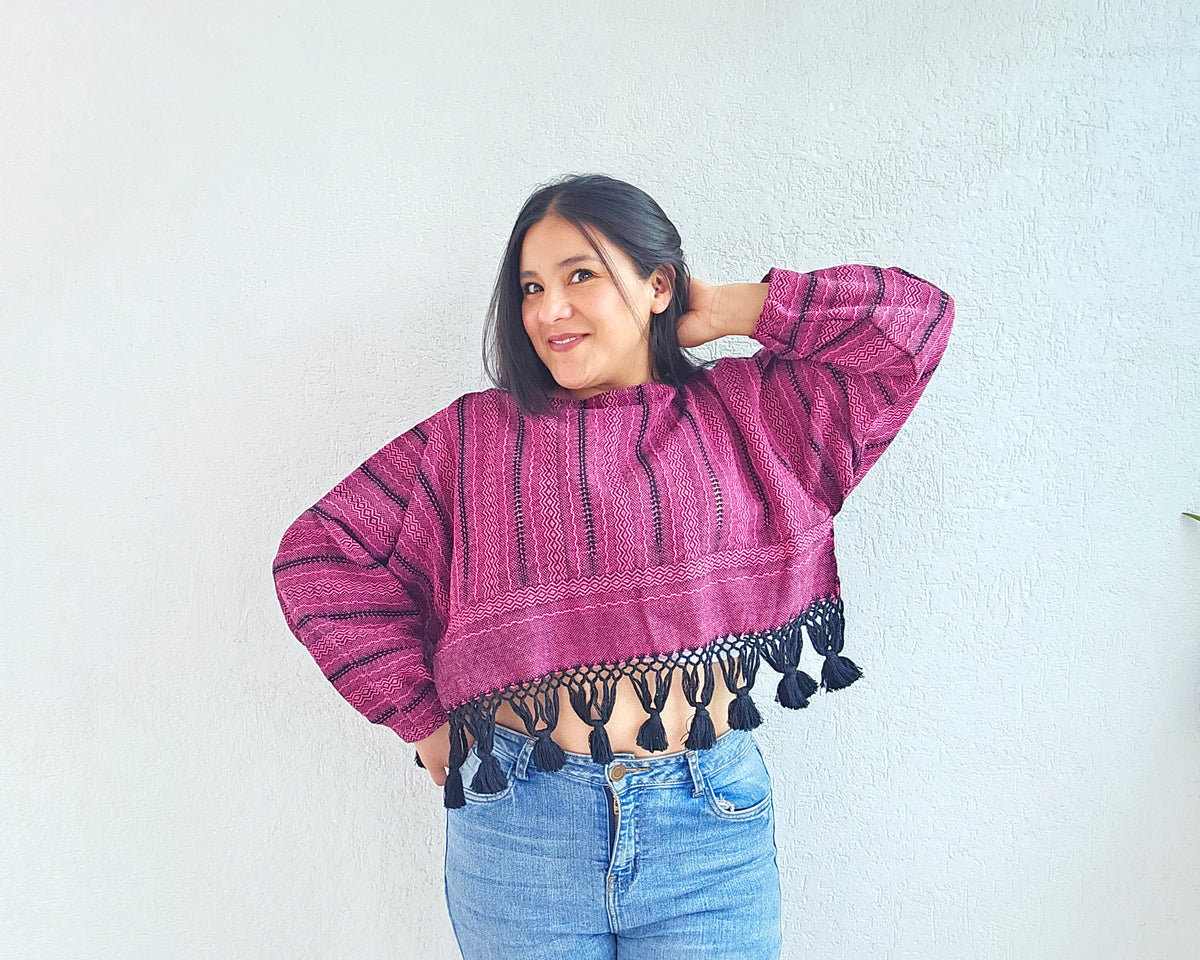 Manguitas Eliza Rosa Negro