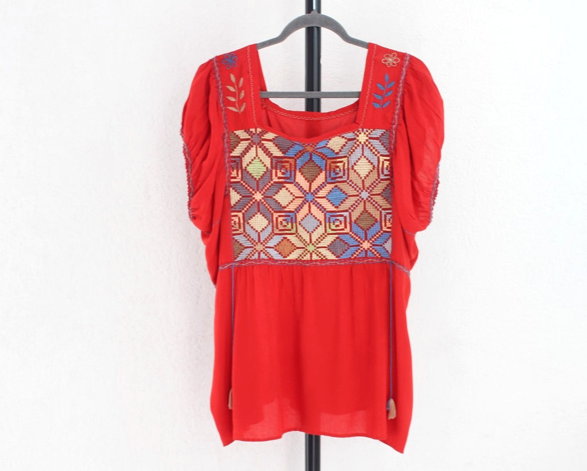 Blusa Maribel Naranja  Colores L XL 2XL