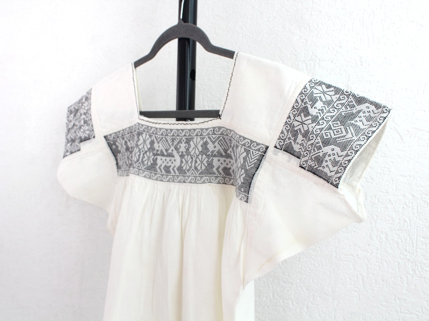 Blusa Tradicional Bordada Venados Negro M - L