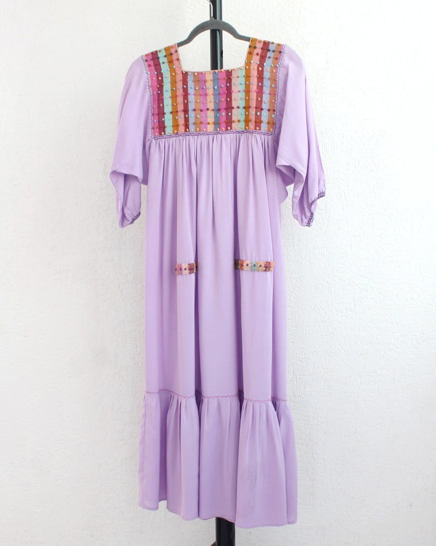 Vestido Nuditos 3/4 Lila Colores