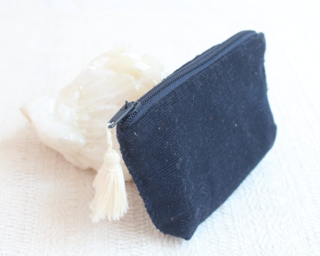 Mini Monedero Nuditos Azul Marino Blanco