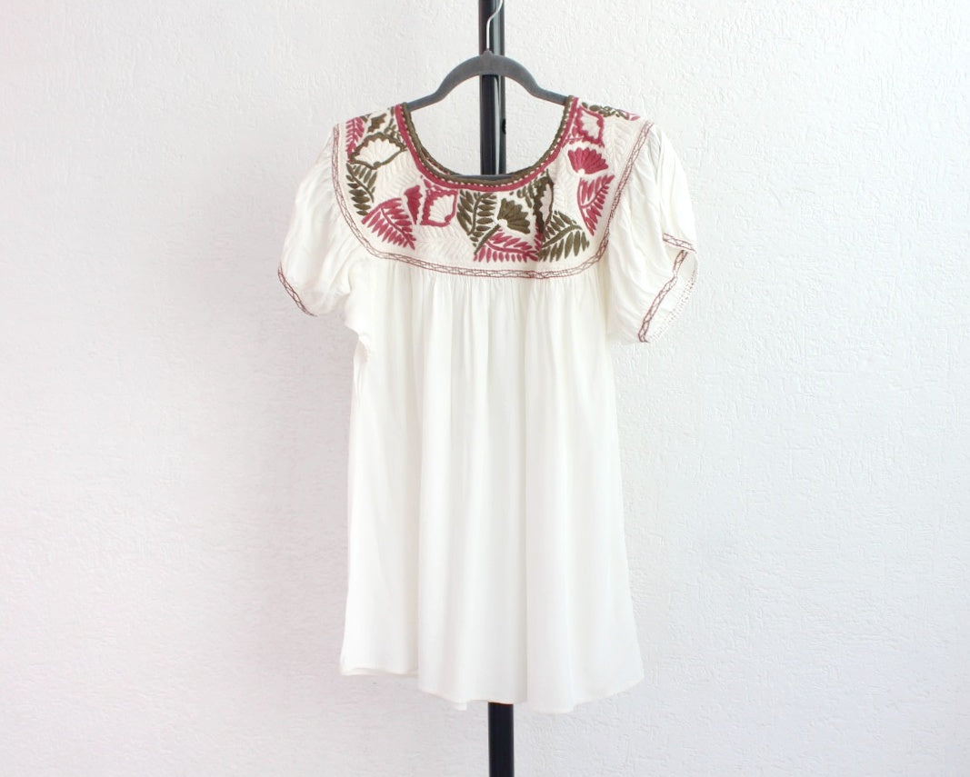 Blusa Aguacatenango Perla  Verde Vino