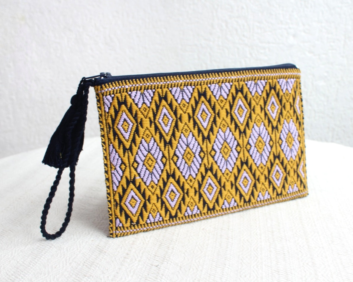 Neceser Flores Amarillo Lila
