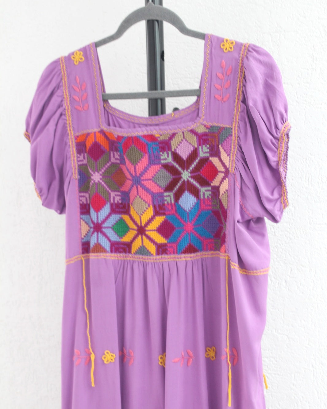 Vestido Maribel Flores Lila Colores L / XL