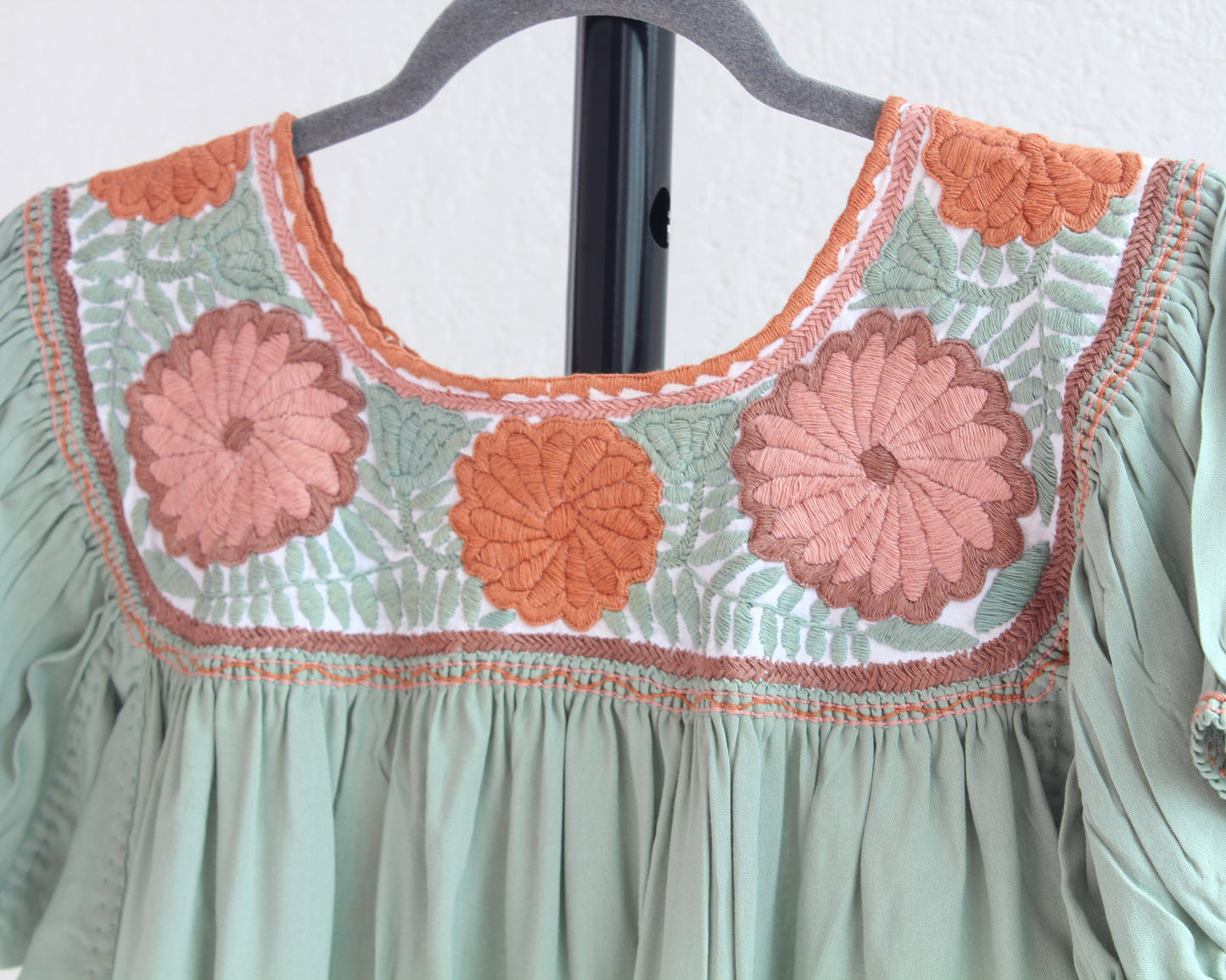 Blusa Aguacatenango Menta Rosa Naranja