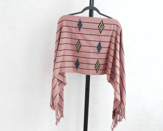 Jorongo Rombos Rosa Negro