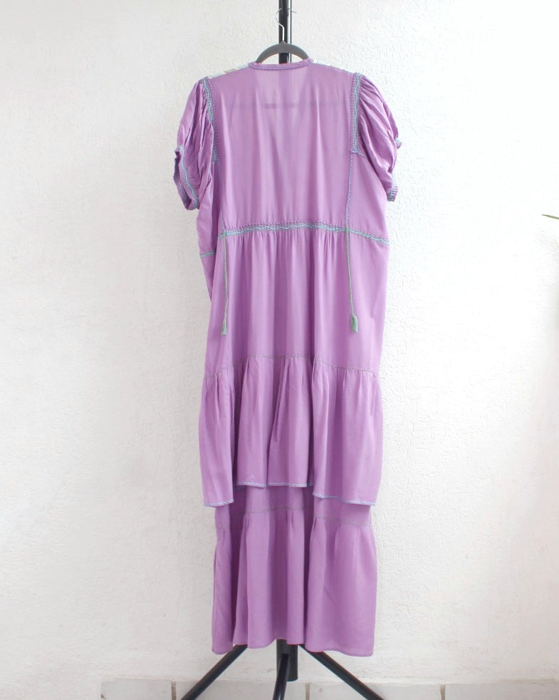 Vestido Corazones Lila Menta