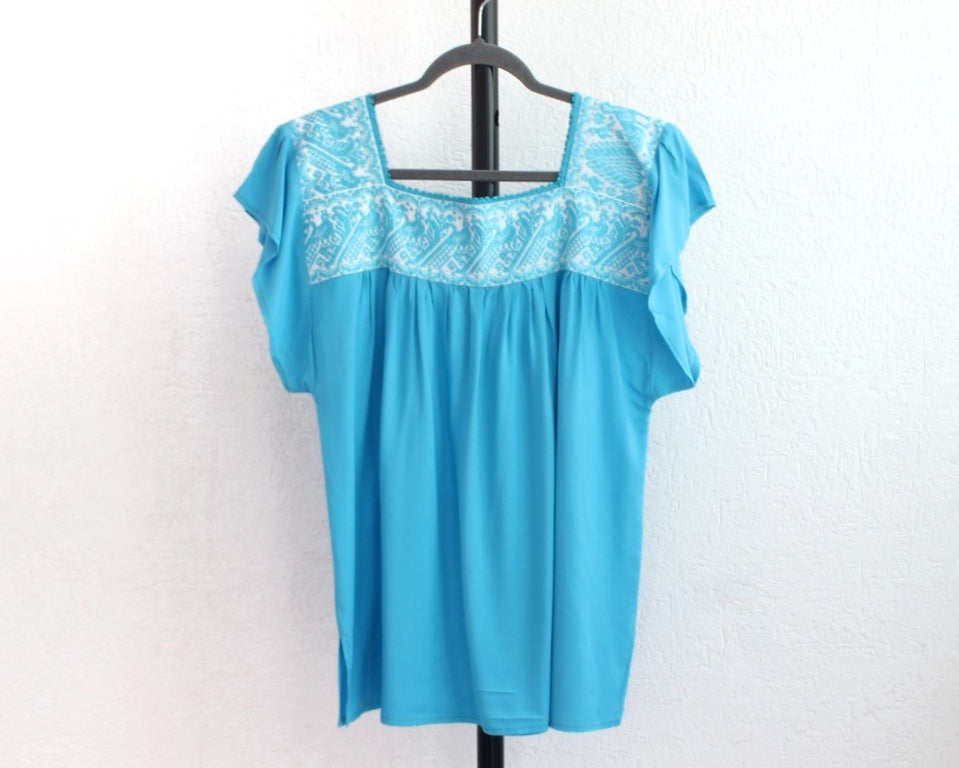 Blusa Tania Azul Pavo Reales XL - 2XL