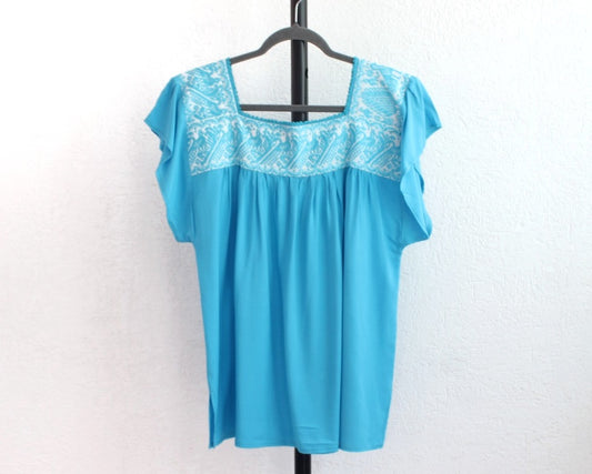 Blusa Tania Azul Pavo Reales XL - 2XL