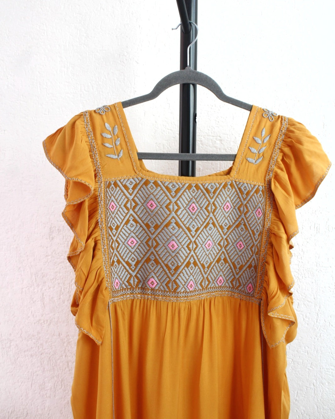 Vestido Josefina Amarillo Gris Unitalla