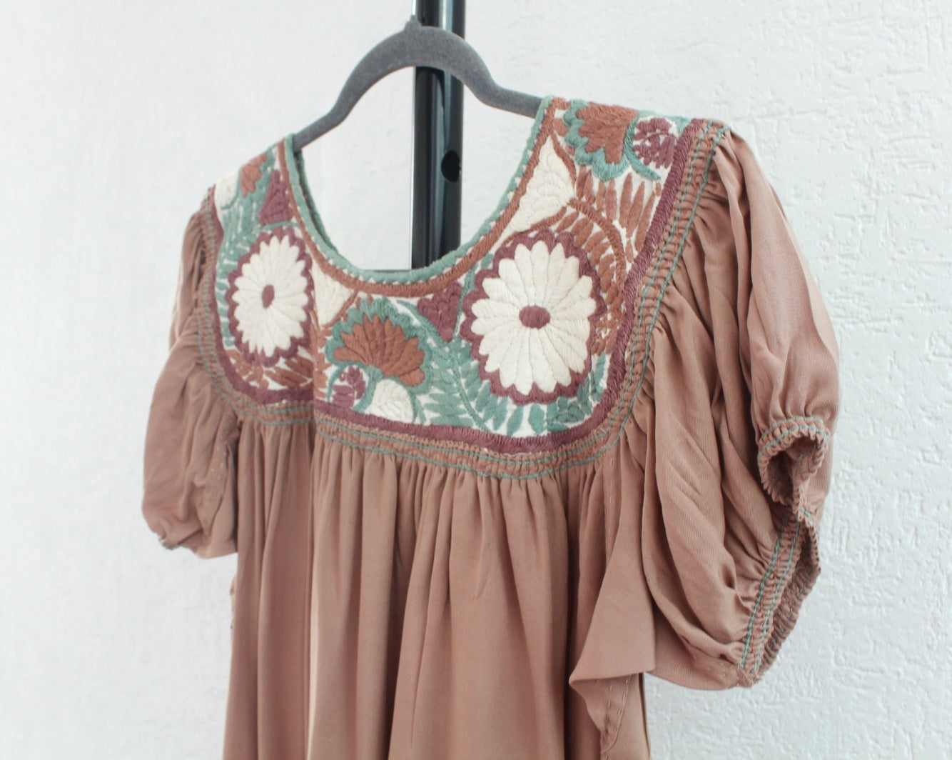 Blusa Aguacatenango Cafe Claro Menta