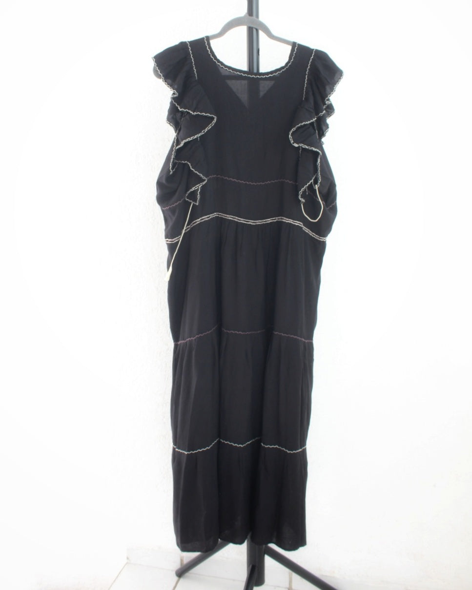 Vestido Antonia Negro Vino