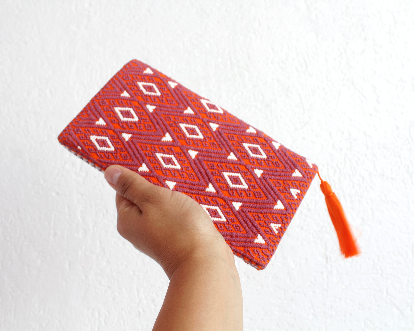 Billetera Pejel Naranja Blanco
