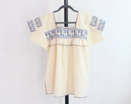 Blusa Tradicional PEPENADO Gallos Azul L - XL