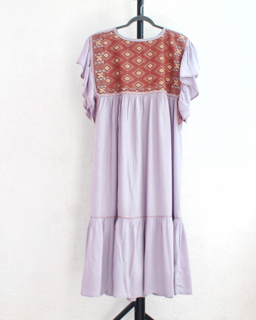 Vestido Margarita Pejel Gris Claro  XL - XXL
