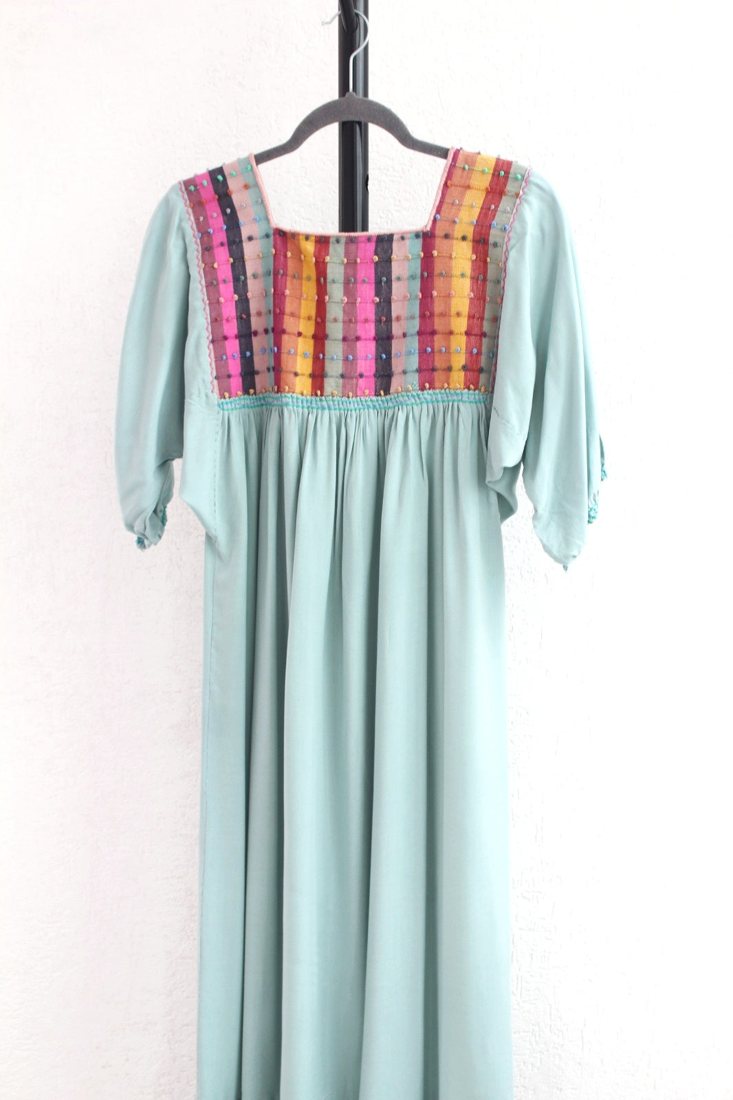 Vestido Nuditos 3/4 Menta Colores