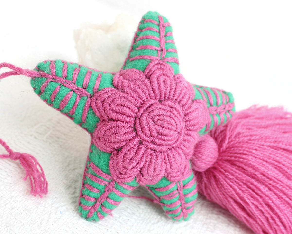 Estrella Rococo Rosa Verde