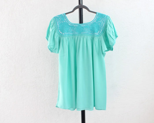 Blusa Aguacatenango Turquesa