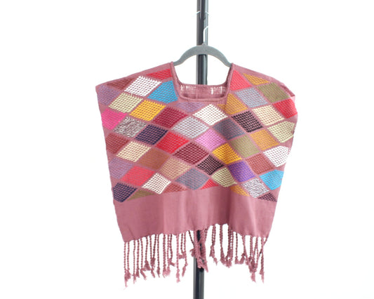 Crop Top Rombos Marsala