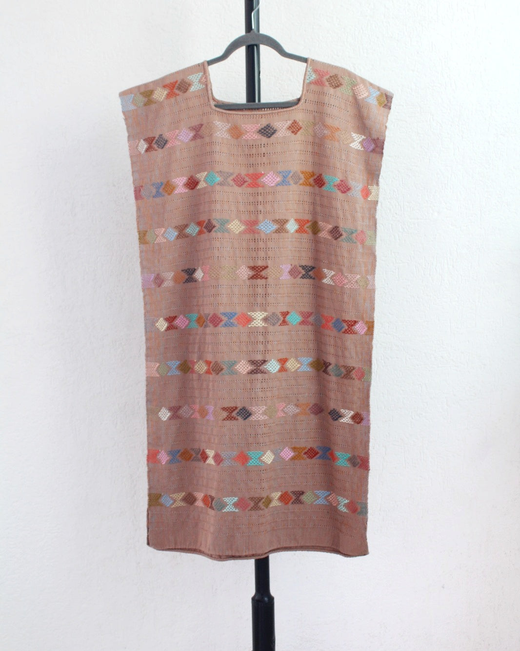 Huipil Largo Angela Beige Colores Ch M