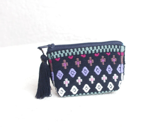 Mini Monedero Cosmos Negro Lila