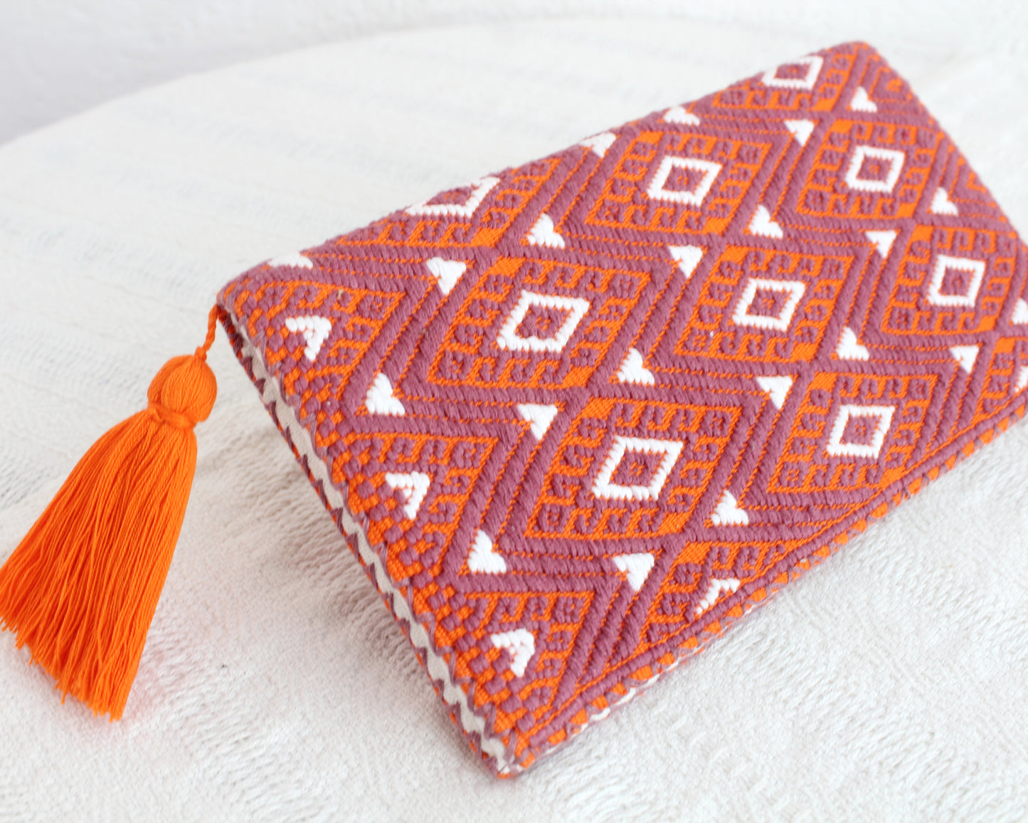 Billetera Pejel Naranja Blanco