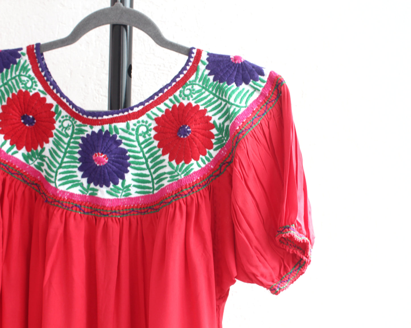 Blusa Aguacatenango Rojo Verde Morado