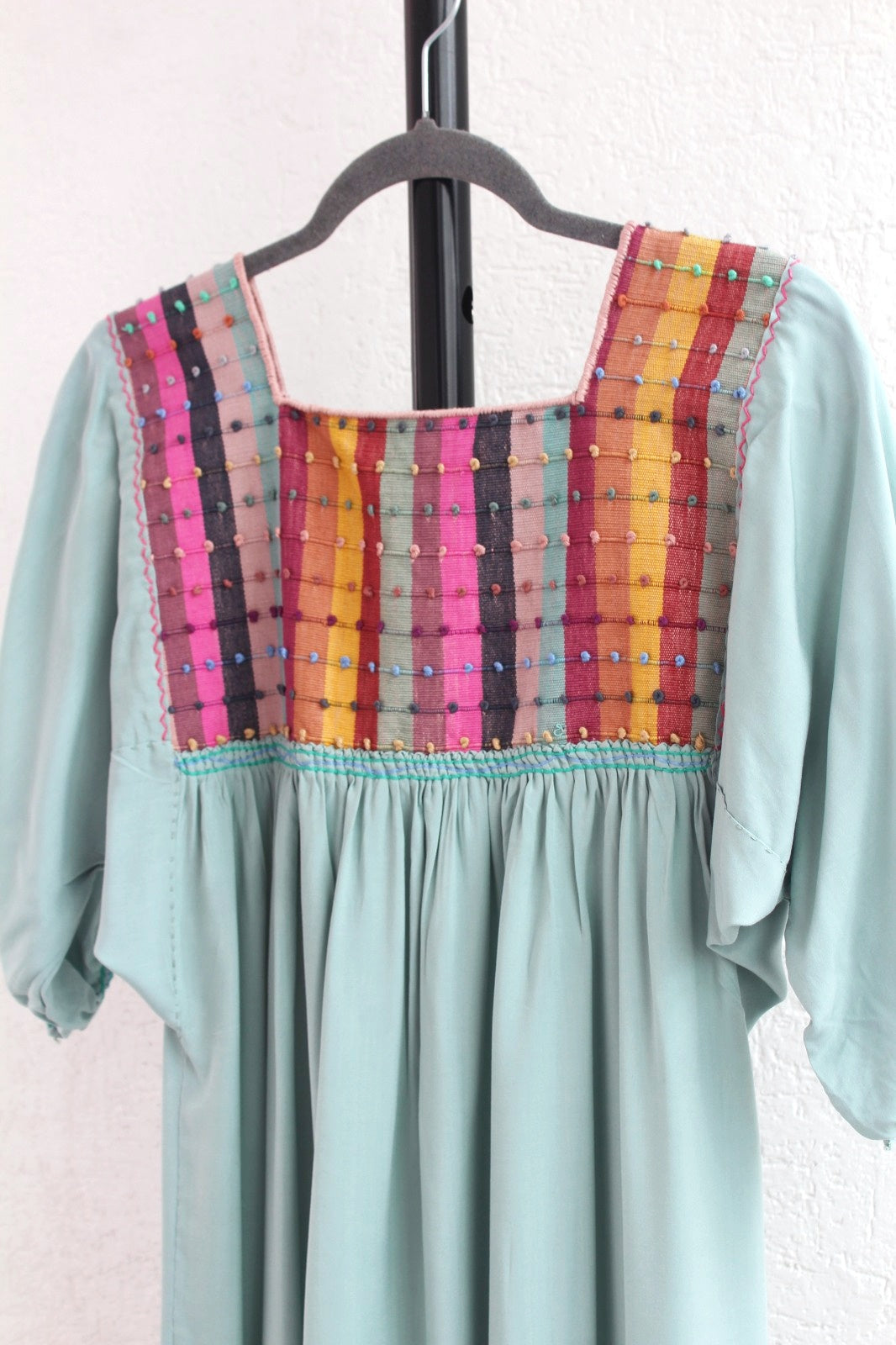 Vestido Nuditos 3/4 Menta Colores