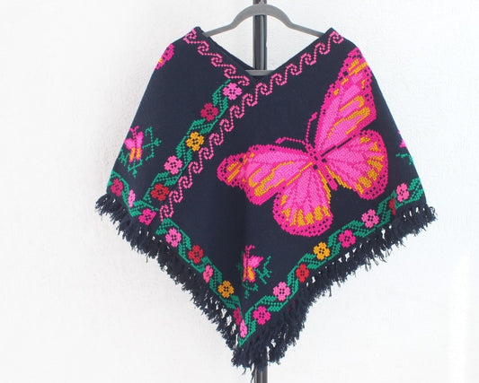 Mañanita Mariposas Rosa  Punto de Cruz