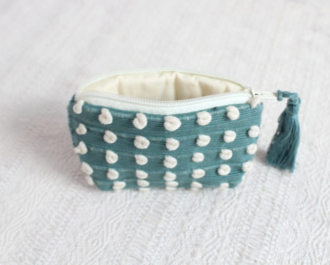 Mini Monedero Nuditos Menta Blanco