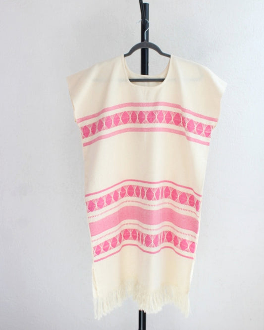 Huipil Ali Natural Rosa XL XXL