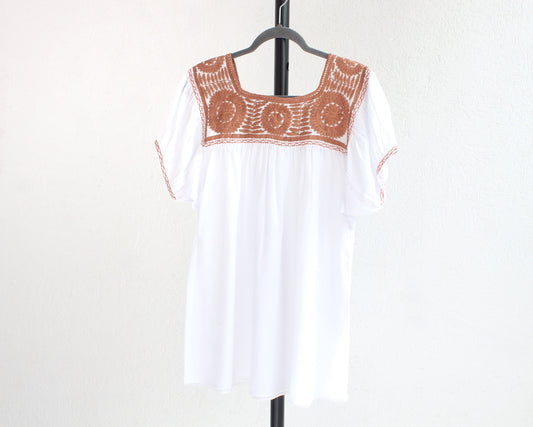 Blusa Aguacatenango Blanco Coral
