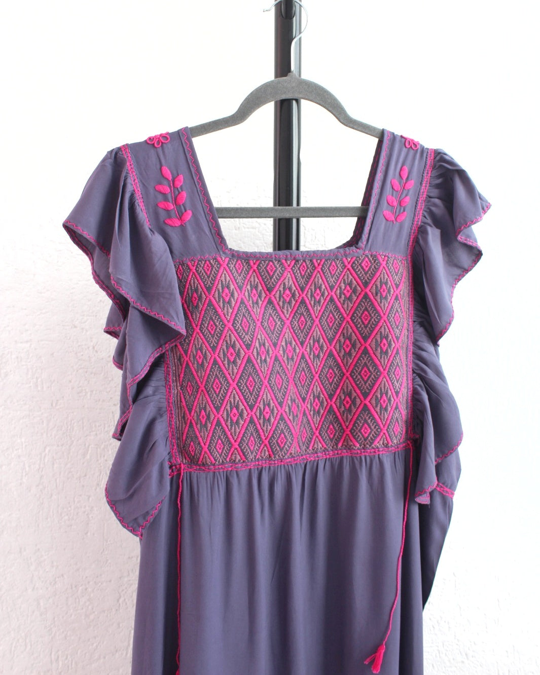 Vestido Josefina Gris Rosa Unitalla