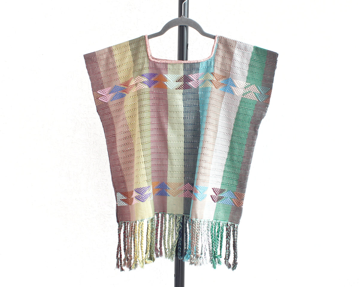 Huipil Angela Azul Verde Amarillo XL