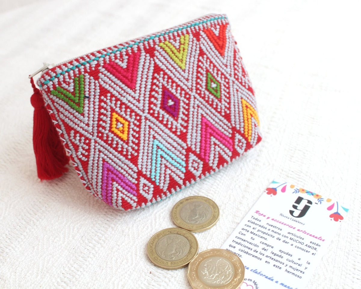Monedero Estrellas Colores Rojo