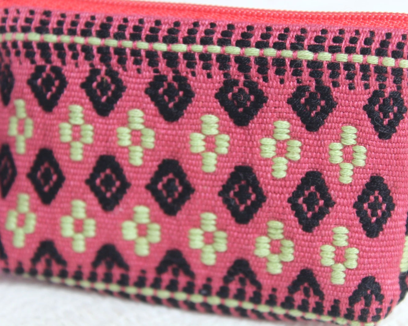 Mini Monedero Cosmos Coral Negro