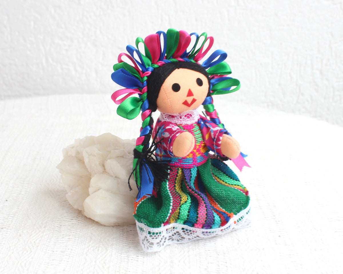 Muñeca Lelé Pequeña Azul Rosa Verde (copia)