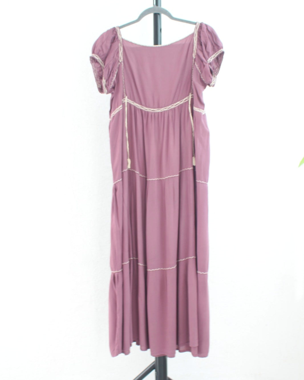 Vestido Gloria Rosa Palo Crema S M L