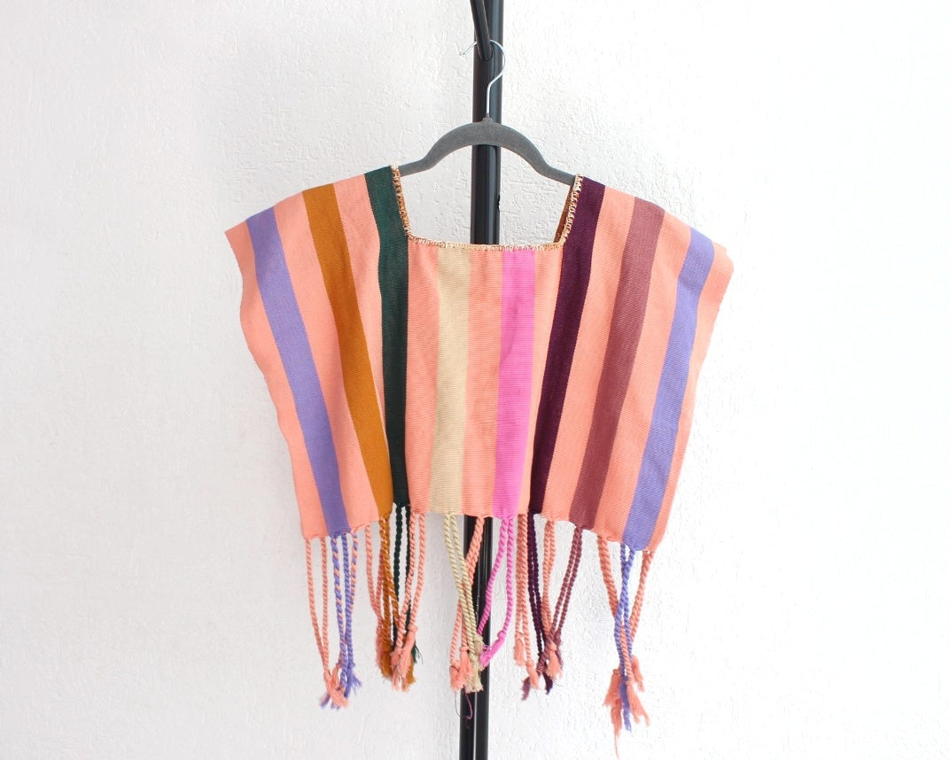 Crop Top Flores Rococo Coral Lila