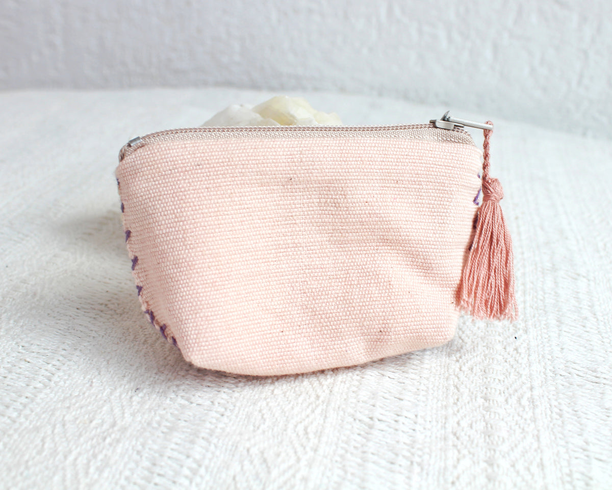 Mini Monedero Estrellitas Lila Beige