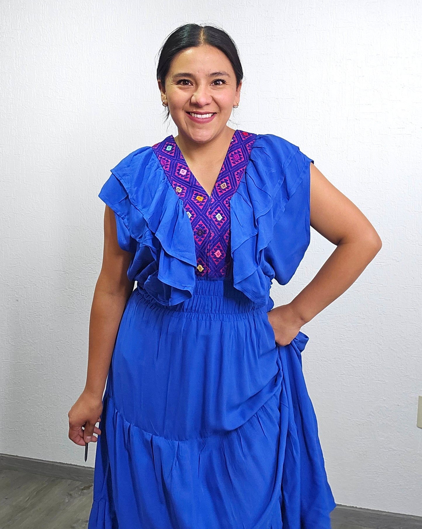 Vestido Citlalli Azul Rey