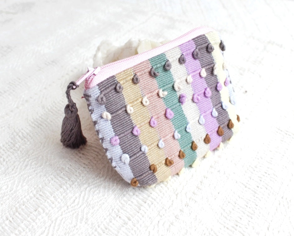 Mini Monedero Nuditos Gris Lila Rosa