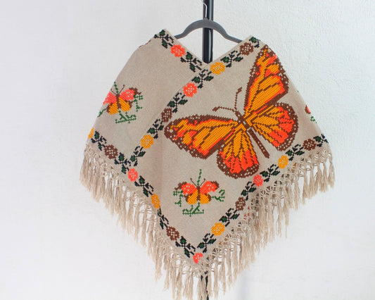 Mañanita Mariposas Bordado Punto de Cruz